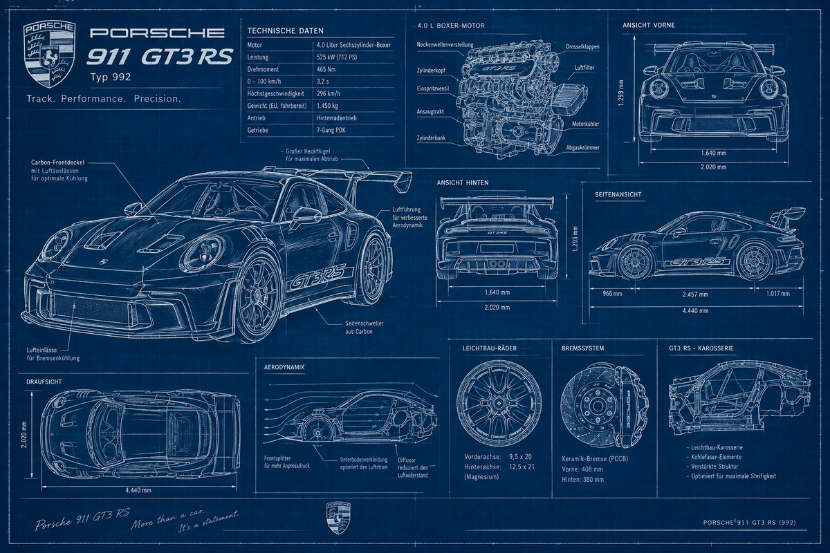 Blueprint Porsche GT3 RS
